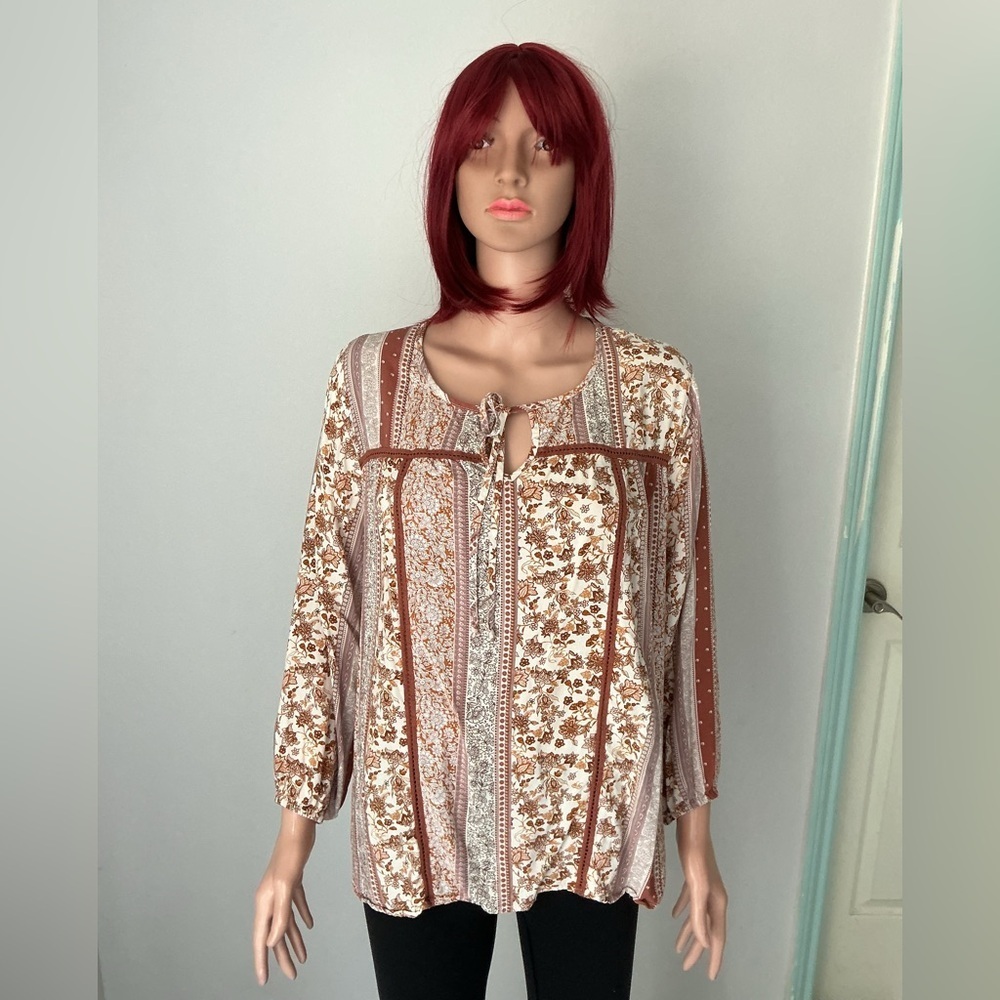 Bohemian Floral Women's Blouse